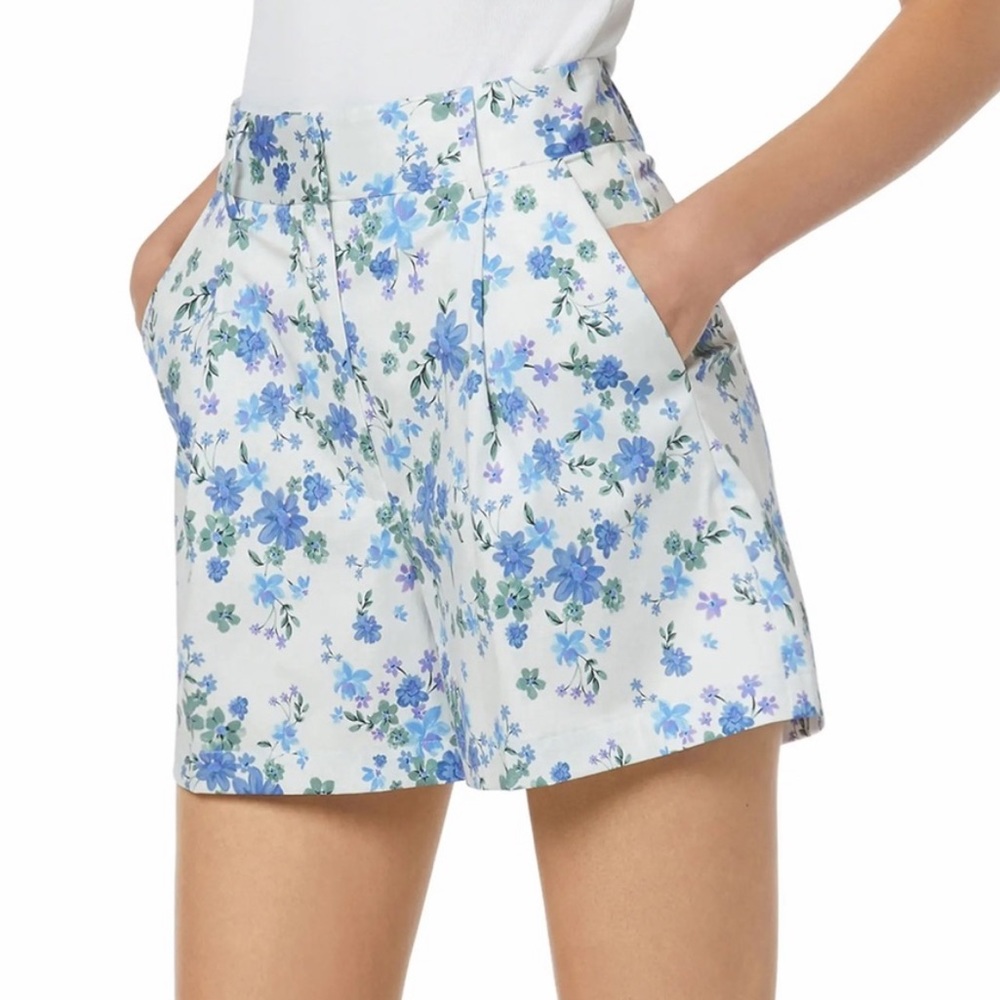 Favorite Daughter The Lemon Tree White Floral Shorts Size 6